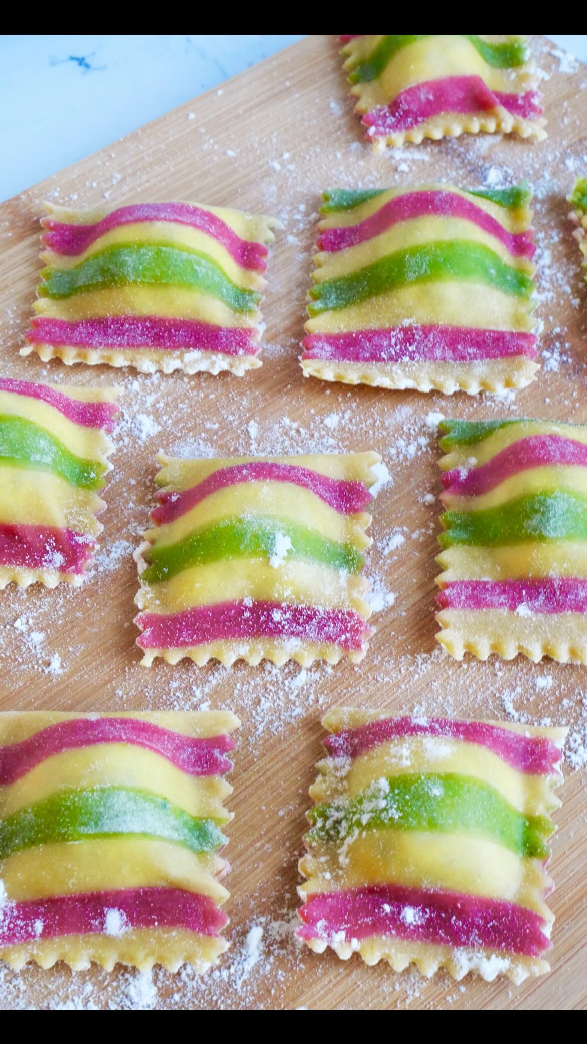 Ravioli colorati - Una stella in cucina